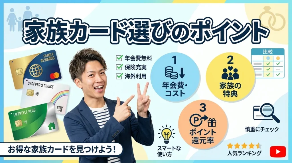 家族カード選びで重視すべき7つのポイント