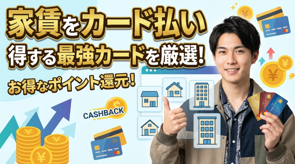家賃をクレジットカードで支払うなら絶対知るべき最強カード7選