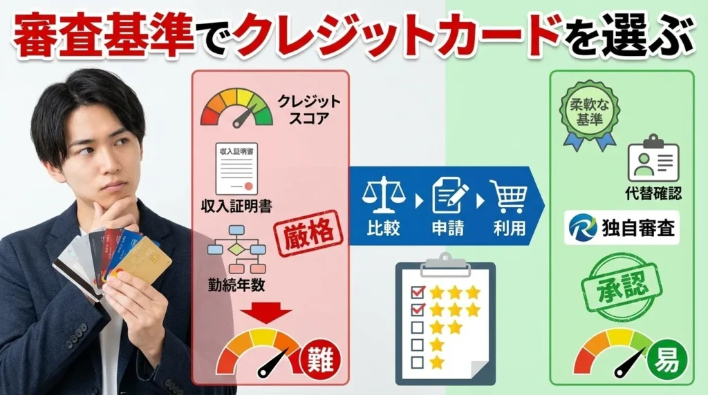審査基準で選ぶクレジットカードの分類