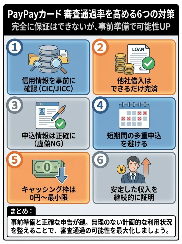 審査通過率を高めるための対策