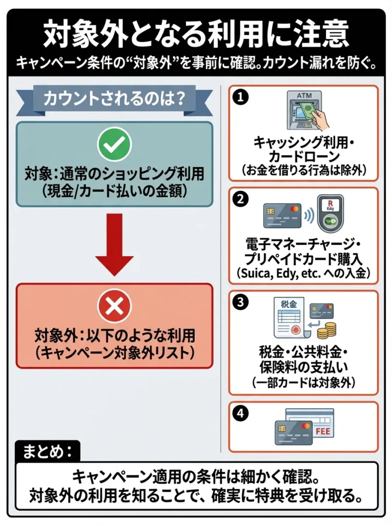 対象外となる利用に注意