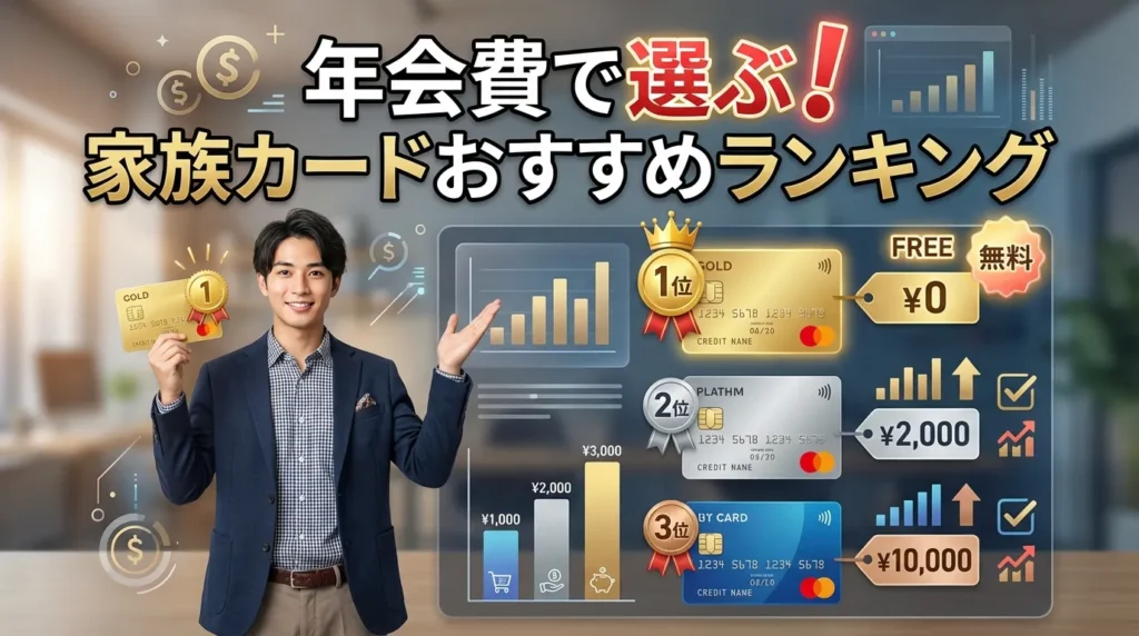 年会費無料で選ぶおすすめ家族カード比較ランキング