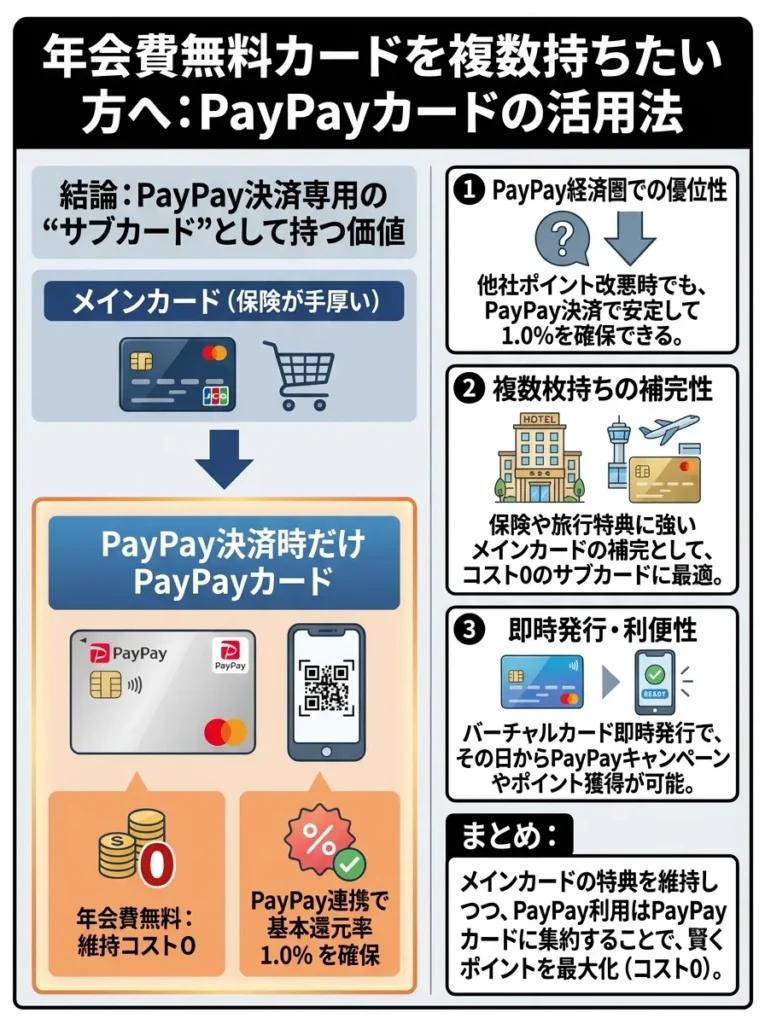 年会費無料カードを複数持ちたい方