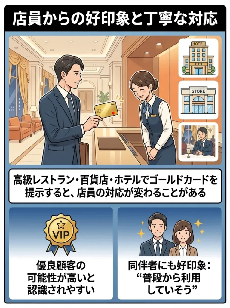 店員からの好印象と丁寧な対応
