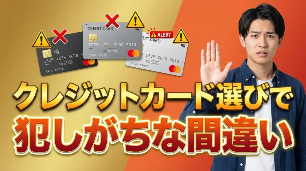 恥ずかしくないクレジットカード選びで避けるべき致命的な間違い