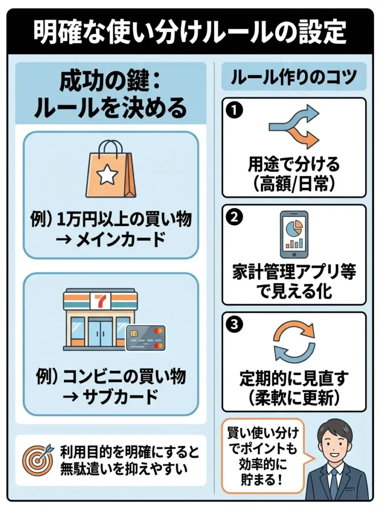 明確な使い分けルールの設定