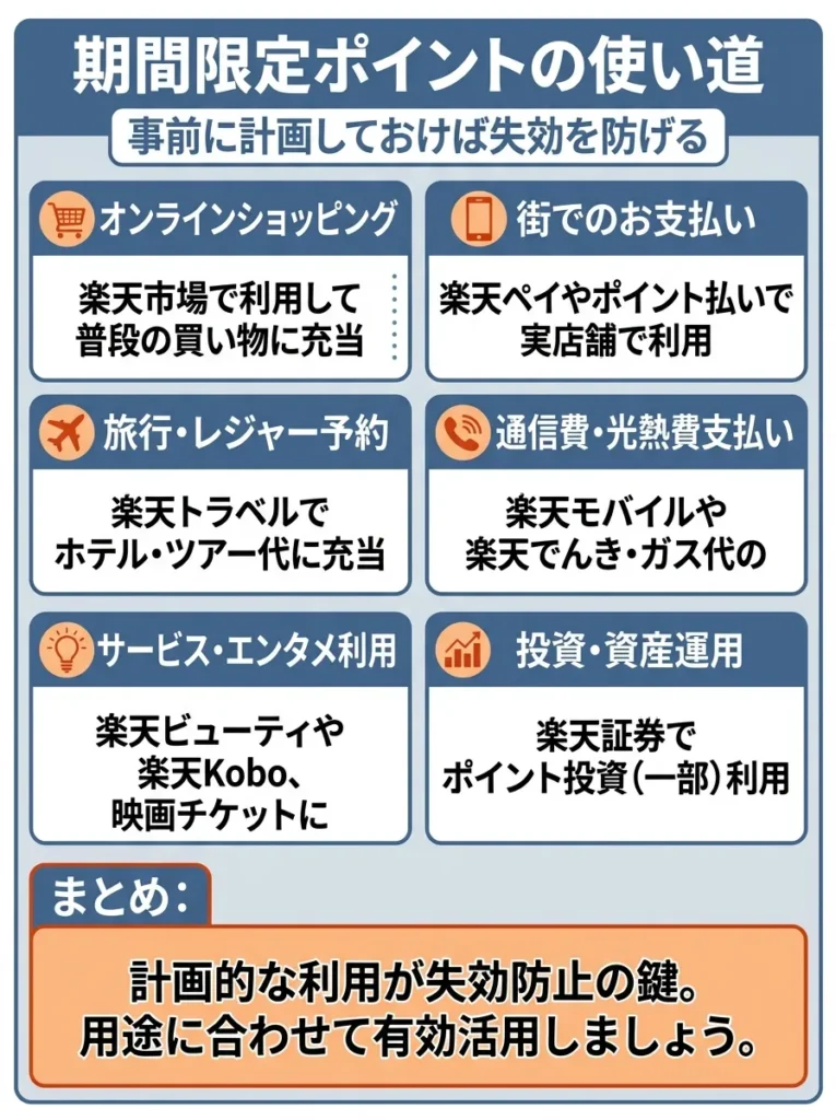 期間限定ポイントの使い道