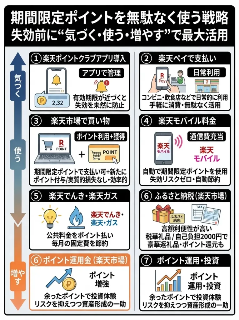 期間限定ポイントを無駄なく使う戦略