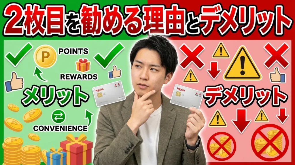 楽天カード2枚目を勧める理由とデメリット