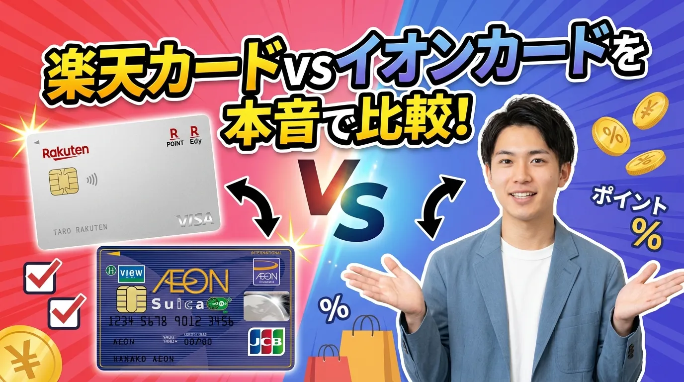 楽天カードvsイオンカードを本音で比較！2026年最新版 | 岩田昭男の