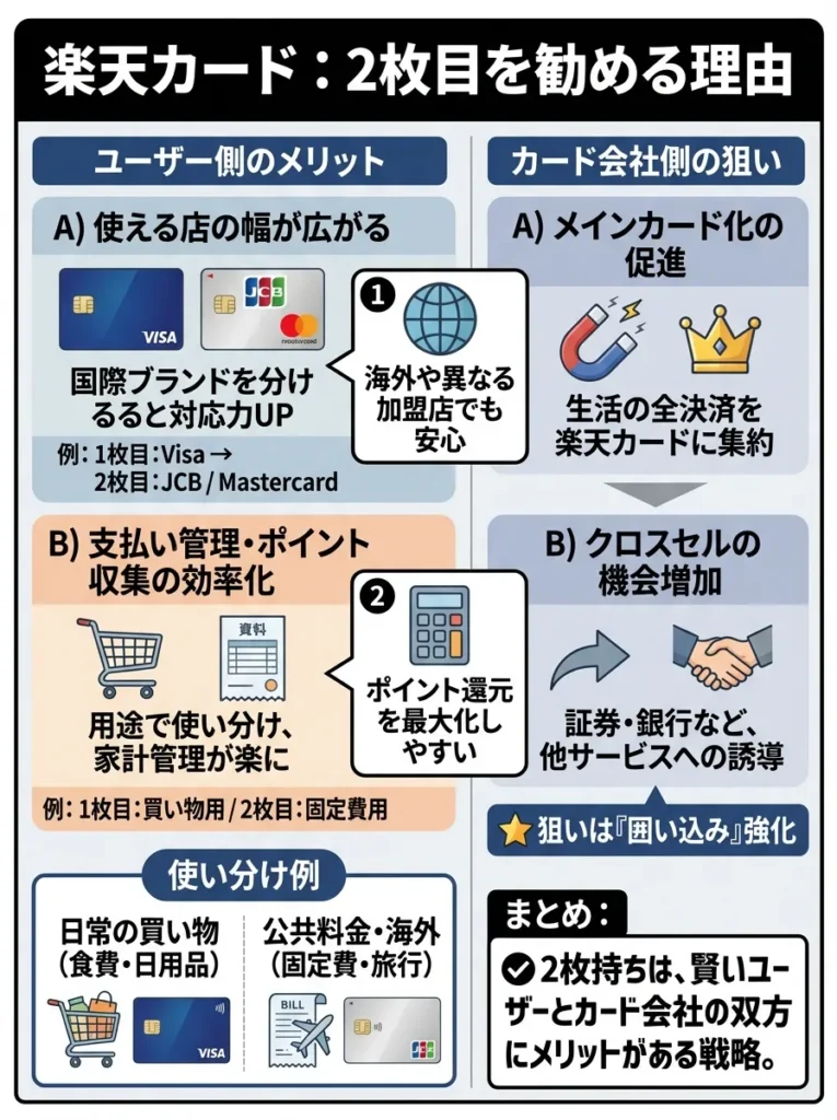 楽天カードが2枚目を勧める理由