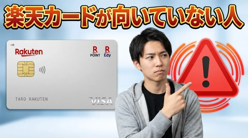 楽天カードが向いていない人の特徴