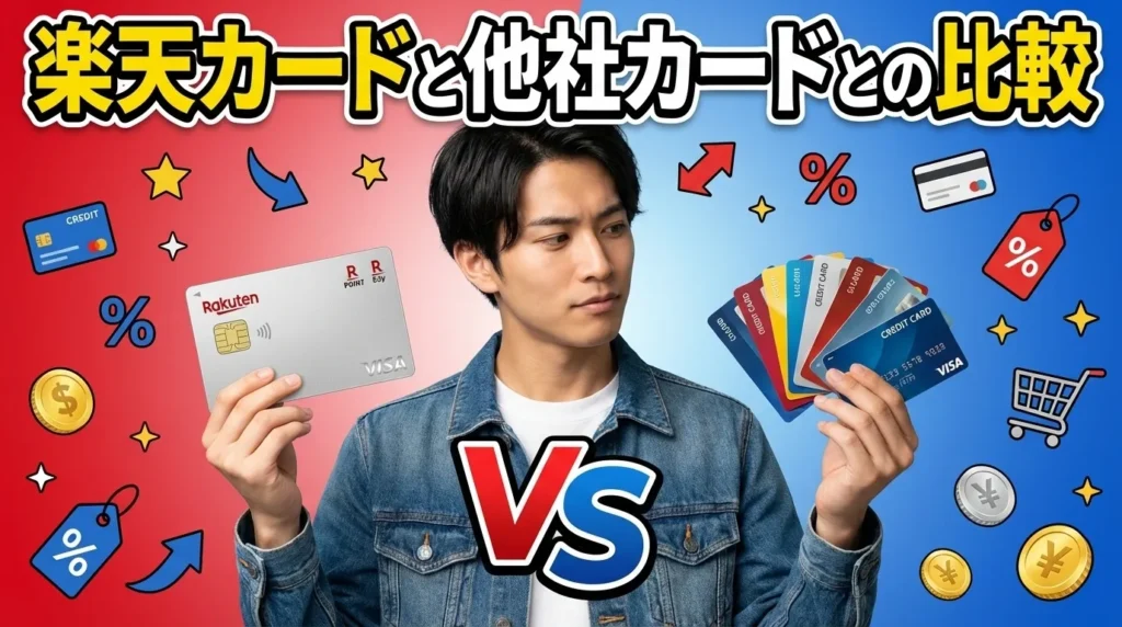 楽天カードと他社カードの比較