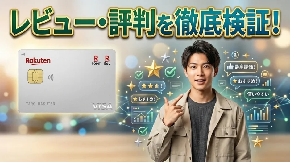 楽天カードのレビュー・評判を徹底検証！利用者の本音から見えた真実とは