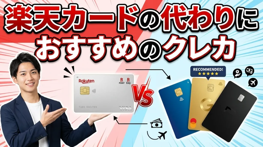楽天カードの代替案となるおすすめカード3選