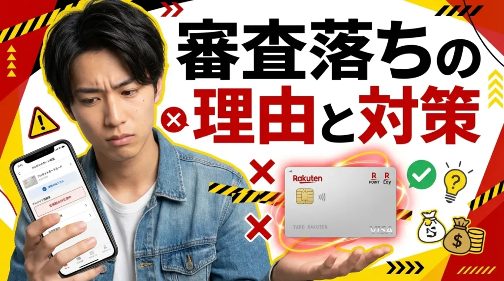 楽天カードの審査に落ちる理由と対策