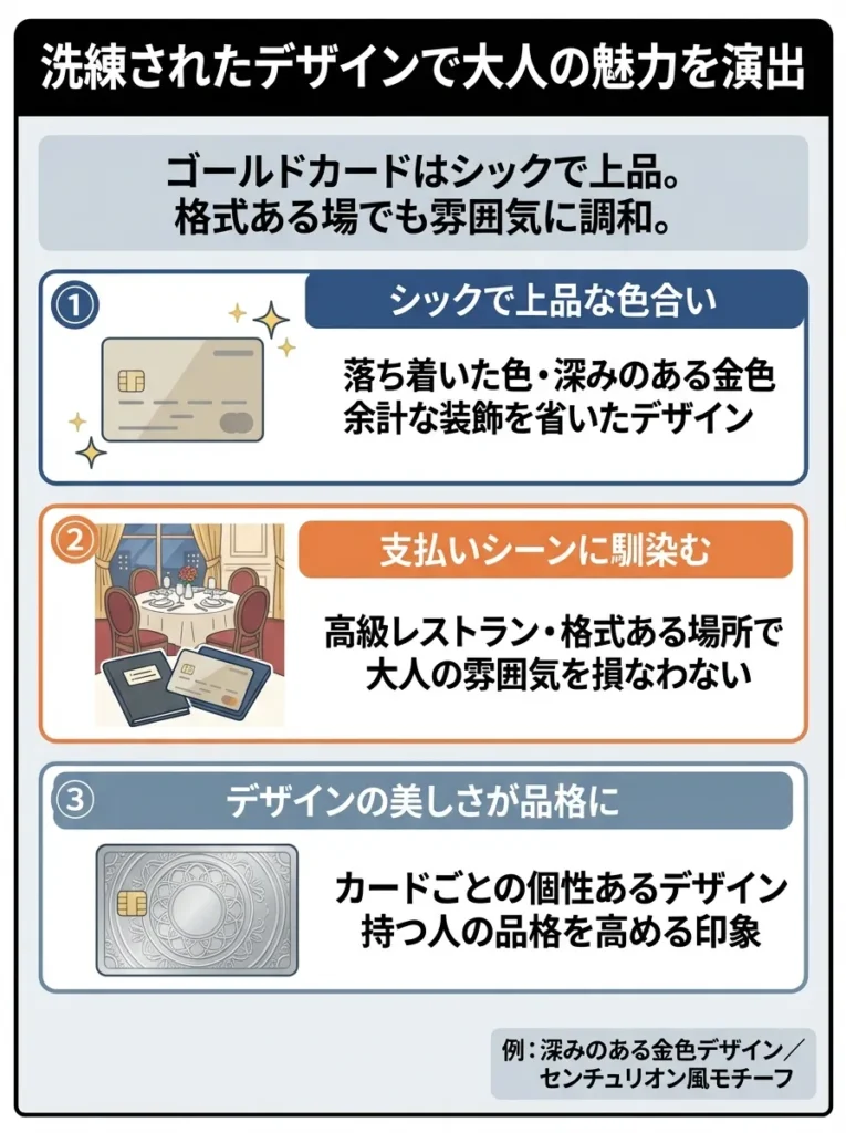 洗練されたデザインによる大人の魅力演出