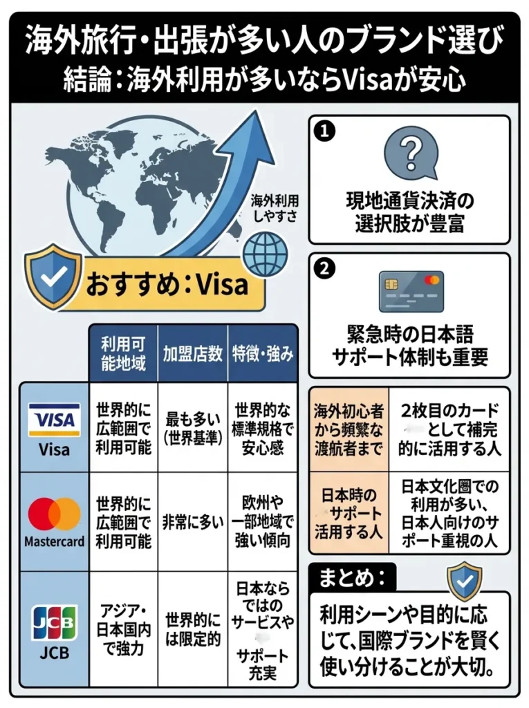 海外旅行や出張が多い方向けのブランド選び