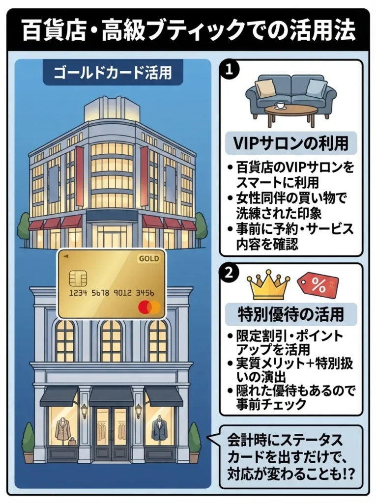 百貨店・高級ブティックでの活用法