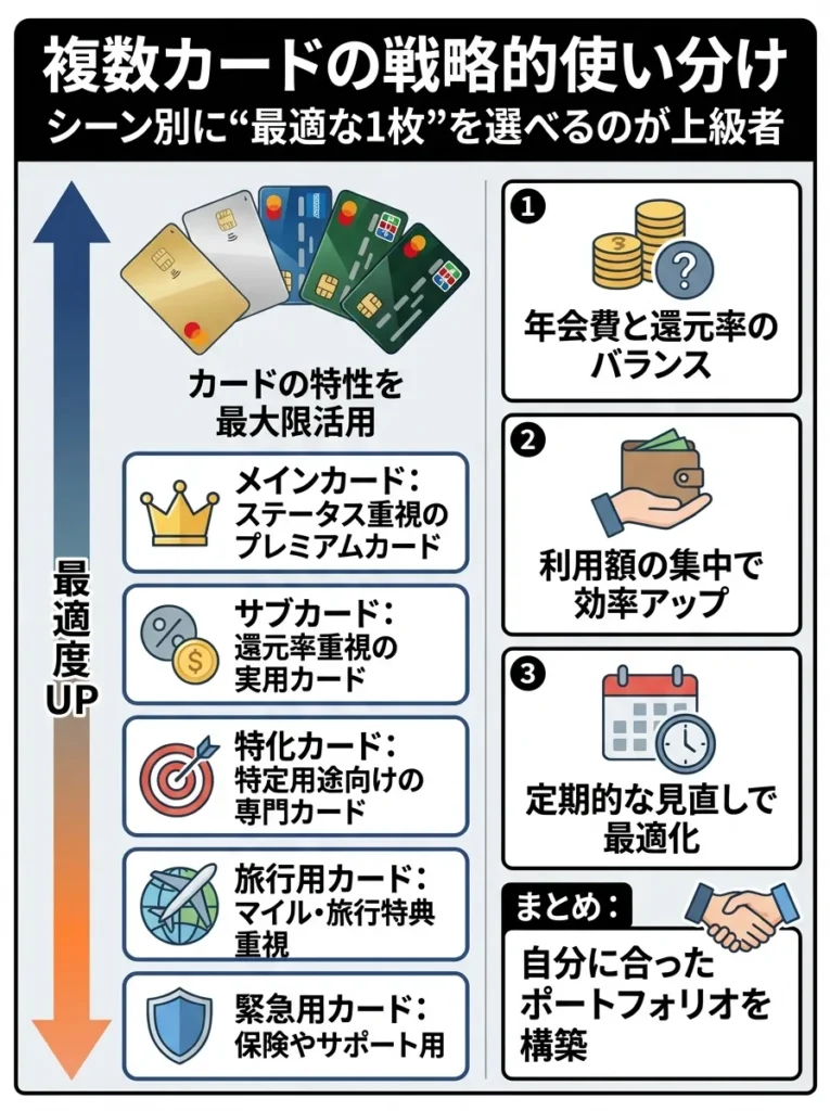 複数カードの戦略的使い分け