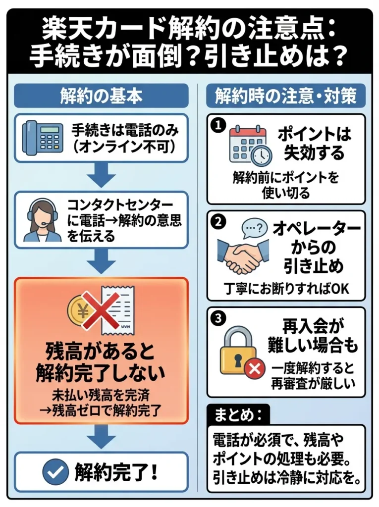 解約手続きが面倒で引き止められる