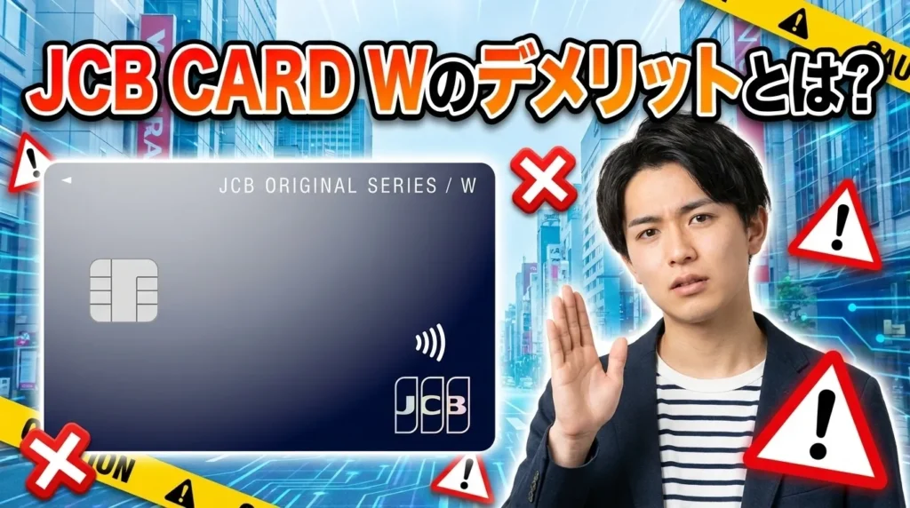 評判から見えたJCB CARD Wの5つのデメリット