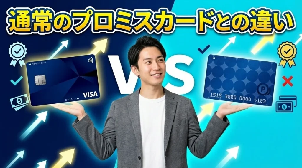 通常のプロミスカードとプロミスVisaカードの違い