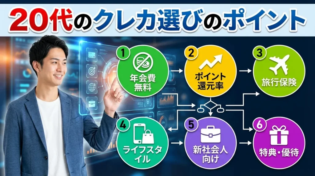 20代におすすめのクレジットカード選び方