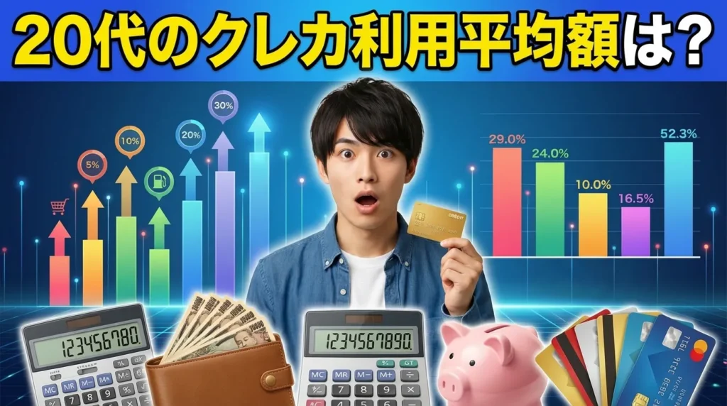 20代のクレジットカード平均利用額の実態
