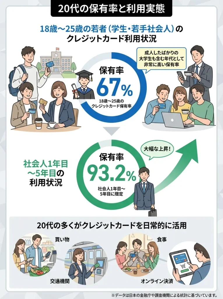 20代の保有率と利用実態