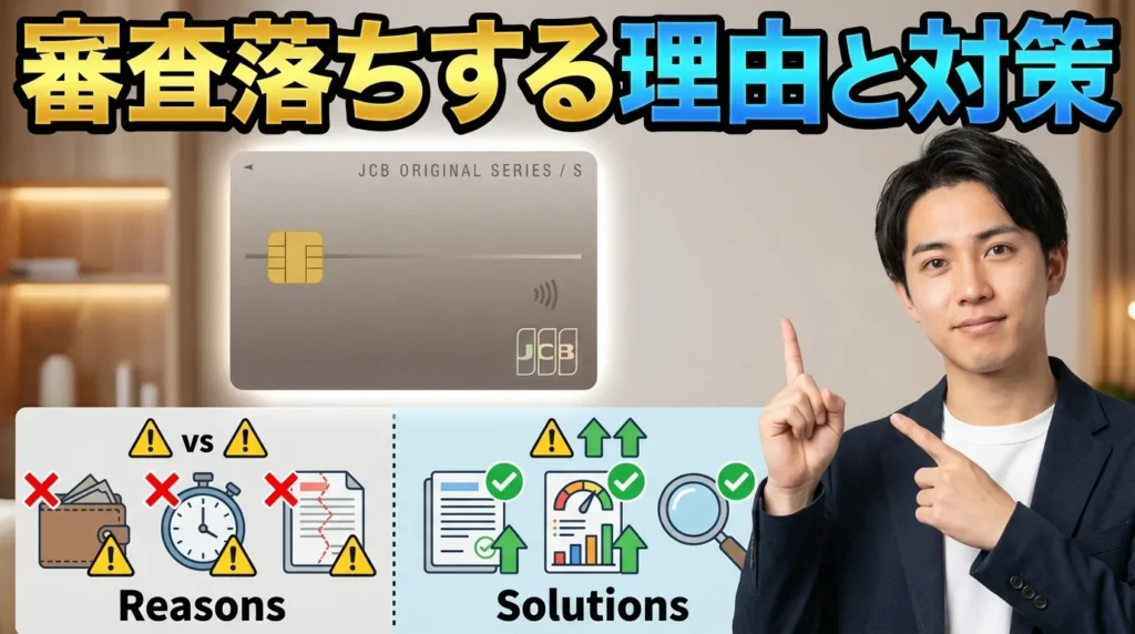 JCBカード Sで審査落ちする理由と対策