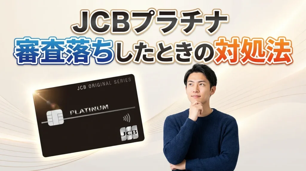 JCBプラチナの審査に落ちた場合の対処法