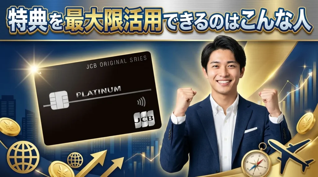 JCBプラチナの特典を最大限活用できる人の条件