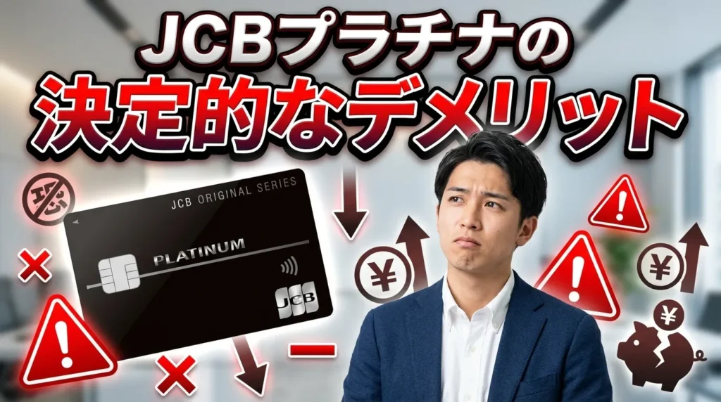 JCBプラチナを「やめた方がいい」7つの決定的な理由