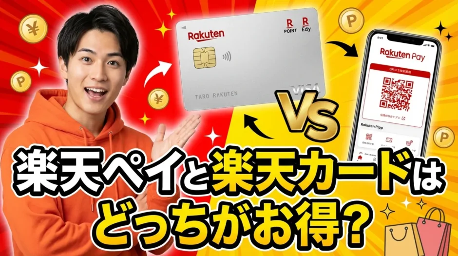 楽天ペイと楽天カードはどっちがお得か徹底比較！還元率を最大化する賢い使い分け術