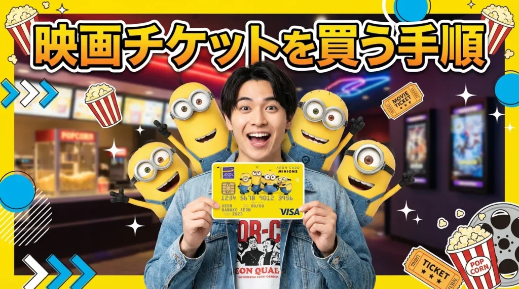 イオンカード(ミニオンズ)で映画チケットを買う完全手順