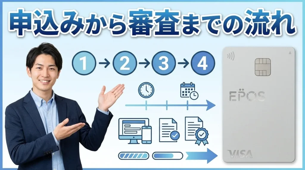 エポスカードの申し込み方法と審査の流れ