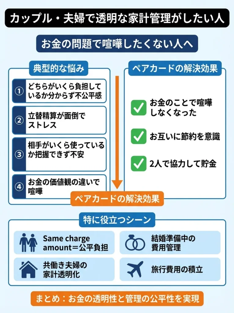カップル・夫婦で透明な家計管理がしたい人