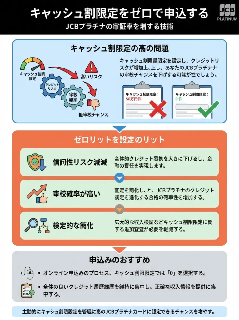 キャッシング枠をゼロにして申し込む