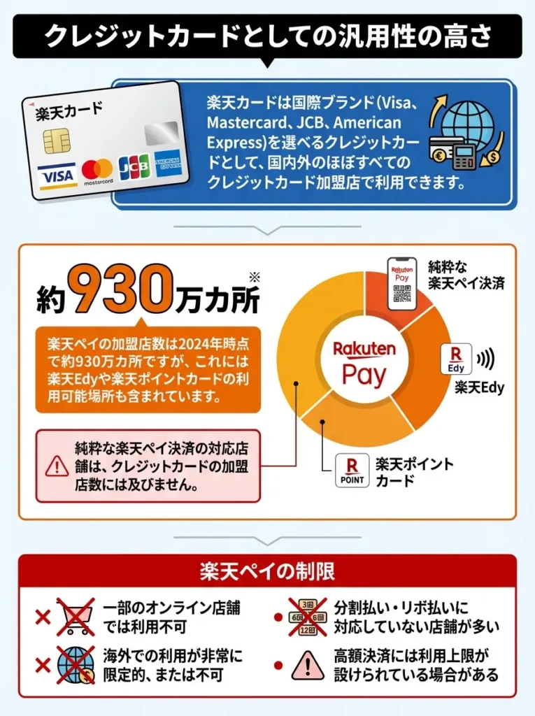 クレジットカードとしての汎用性の高さ