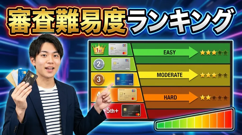 クレジットカードの審査難易度ランキング
