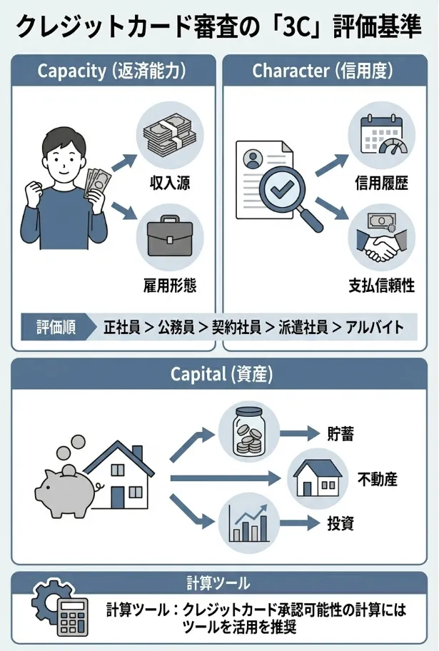 審査で重視される3つのC