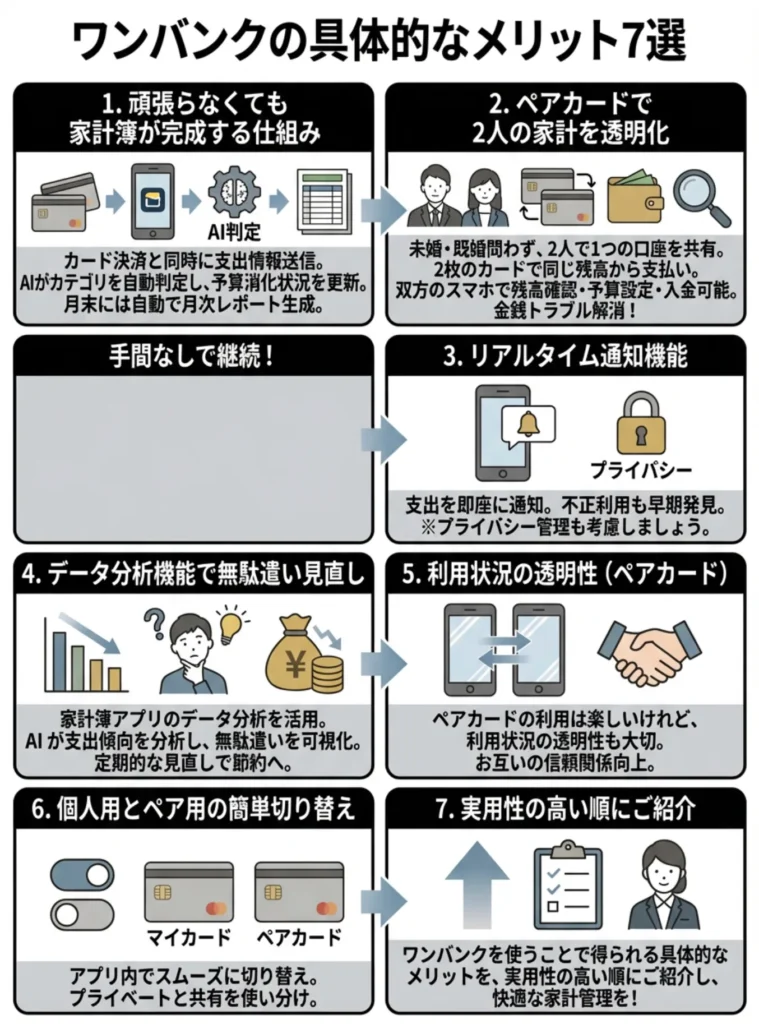ワンバンクの具体的なメリット7選