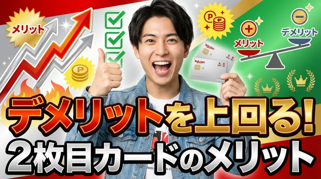 デメリットを上回る！楽天カード2枚目の7つのメリット