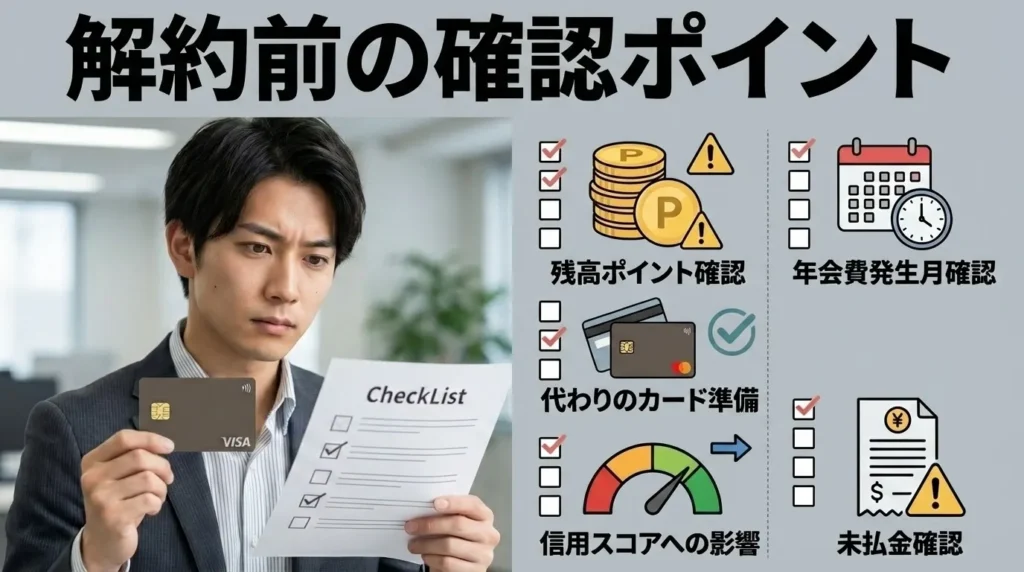 ライフカード解約前に確認すべき5つのポイント