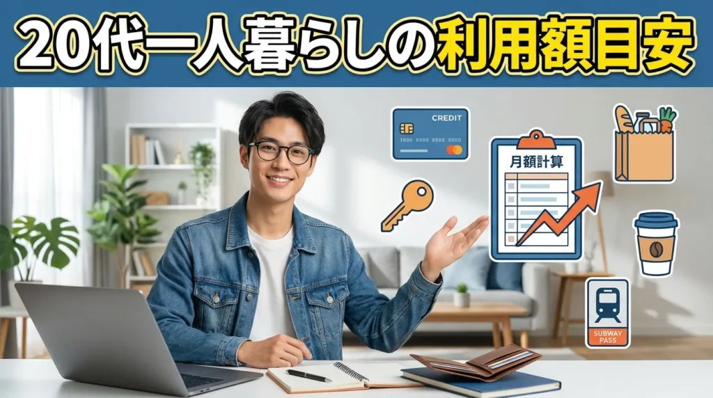 一人暮らし20代のクレジットカード利用額目安