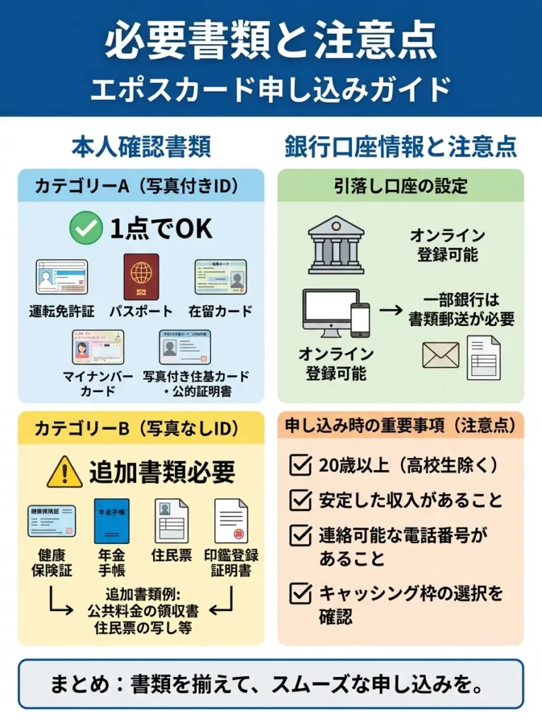 必要書類と注意点