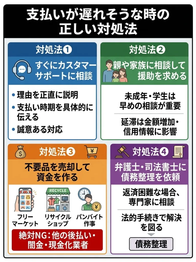 支払いが遅れそうな時の正しい対処法