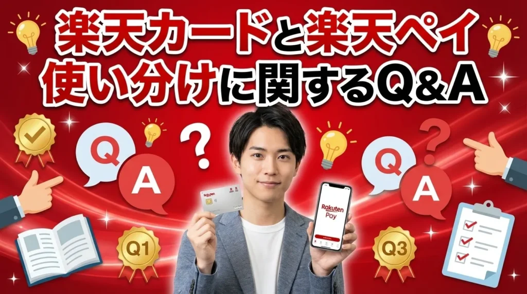 楽天ペイと楽天カードの使い分けに関するよくある質問