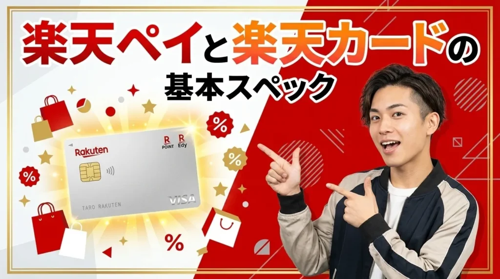 楽天ペイと楽天カードの基本スペック比較